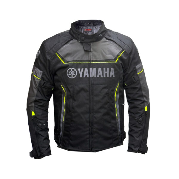 Chaqueta de Moto Manitoba Hombre Winter Negro/Amarillo Neon